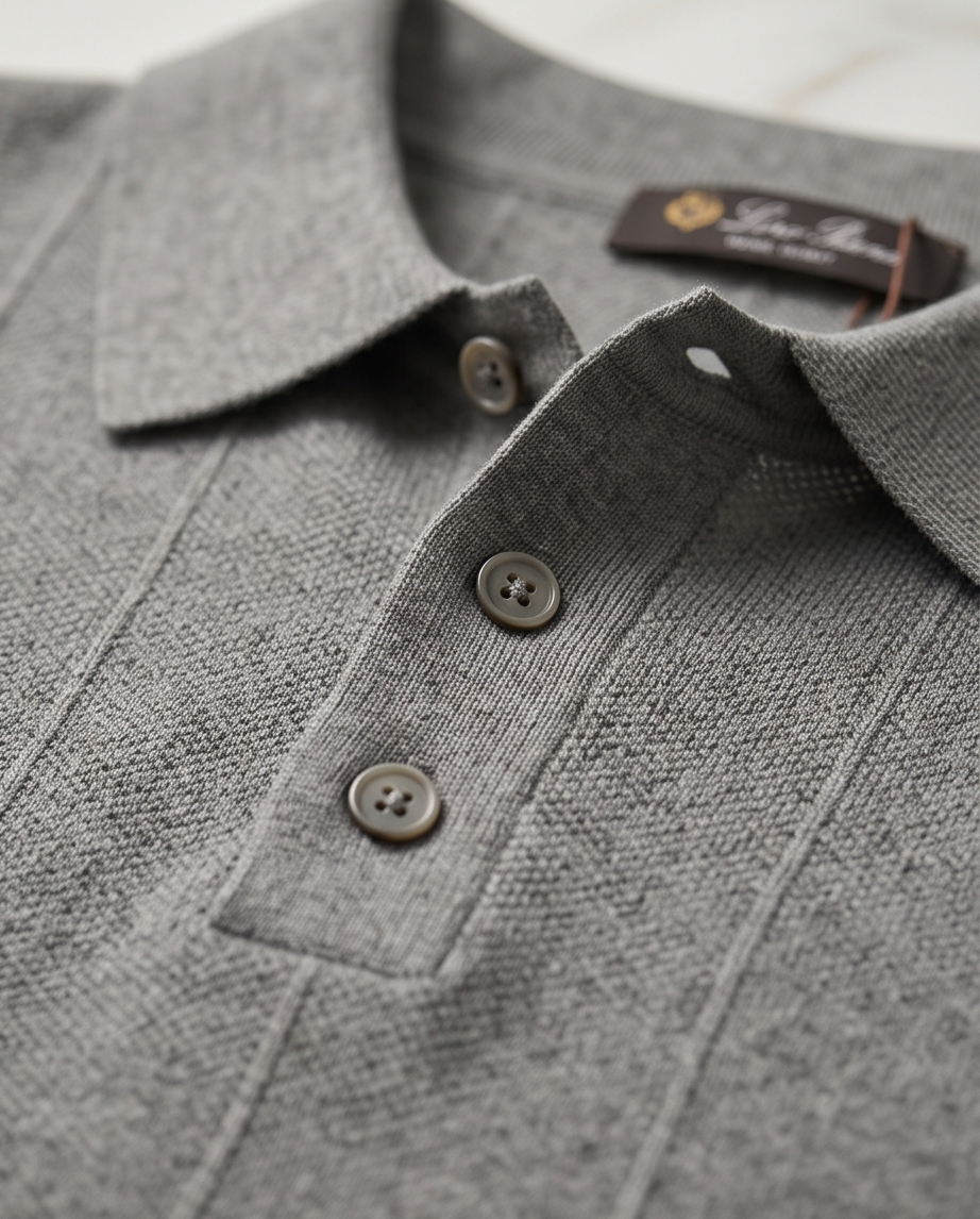Loro Piana Fleck Pique Polo