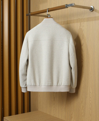 Loro Piana Stand-Collar Wool Bomber Jacket