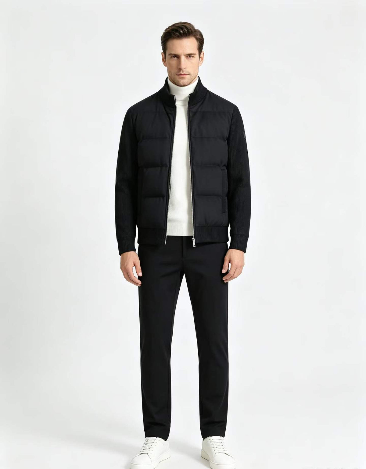 Zegna Structured Knit Down-Blend Jacket