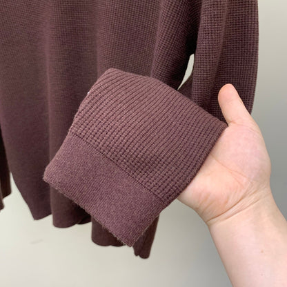 Zegna Tipped Waffle Open-Collar Polo