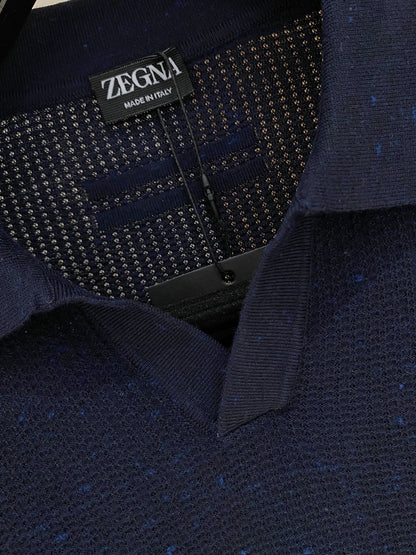 Fleck Waffle Knit Polo