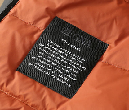 Zegna Layered Shell Jacket with Inner Puffer Vest