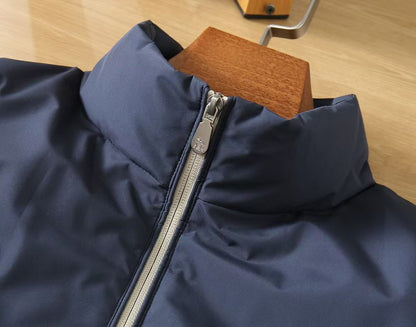 Brunello Cucinelli Goose Down Zip Jacket - Navy