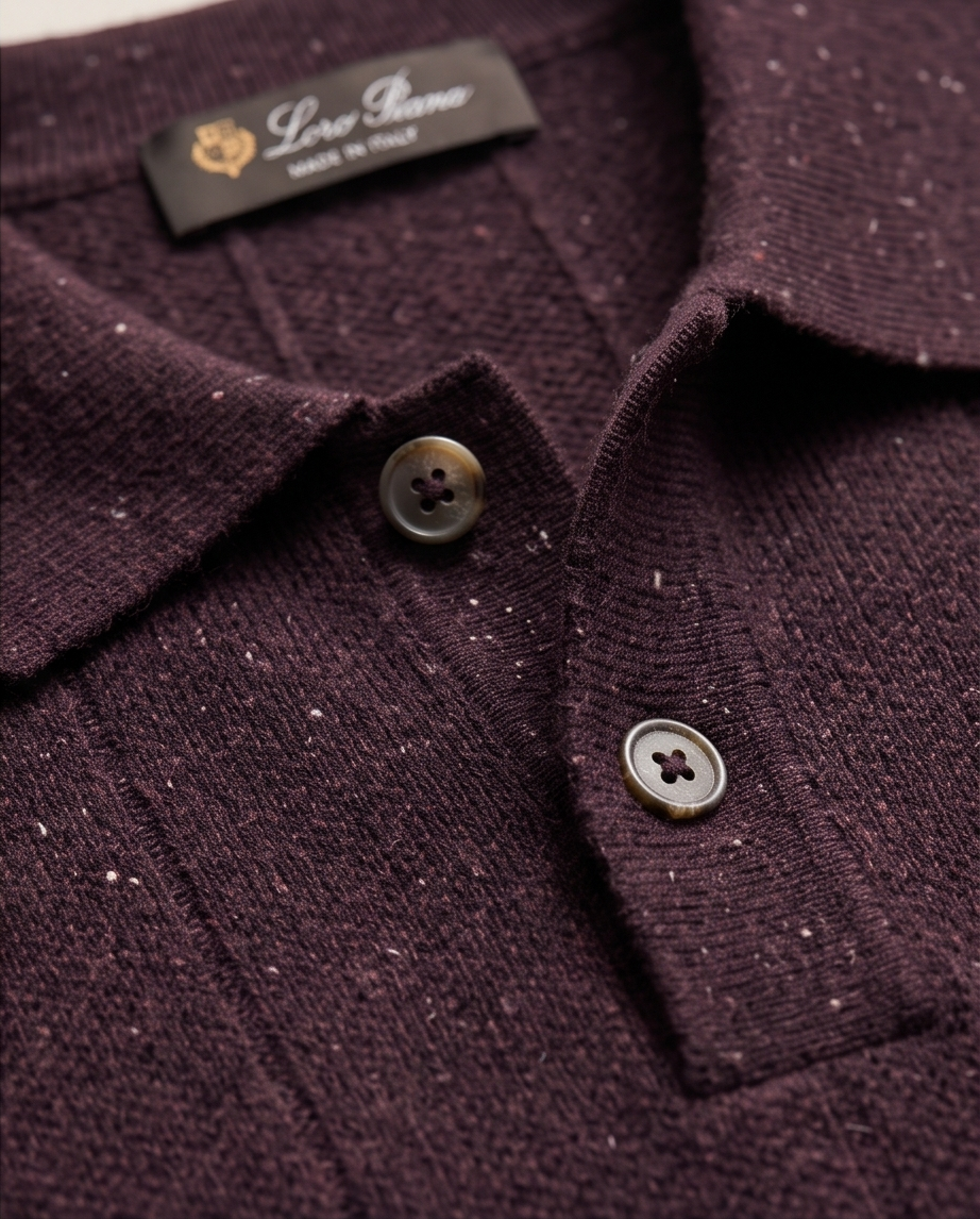 Loro Piana Fleck Pique Polo