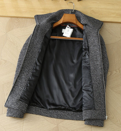 Brunello Cucinelli Textured Knit Zip Jacket
