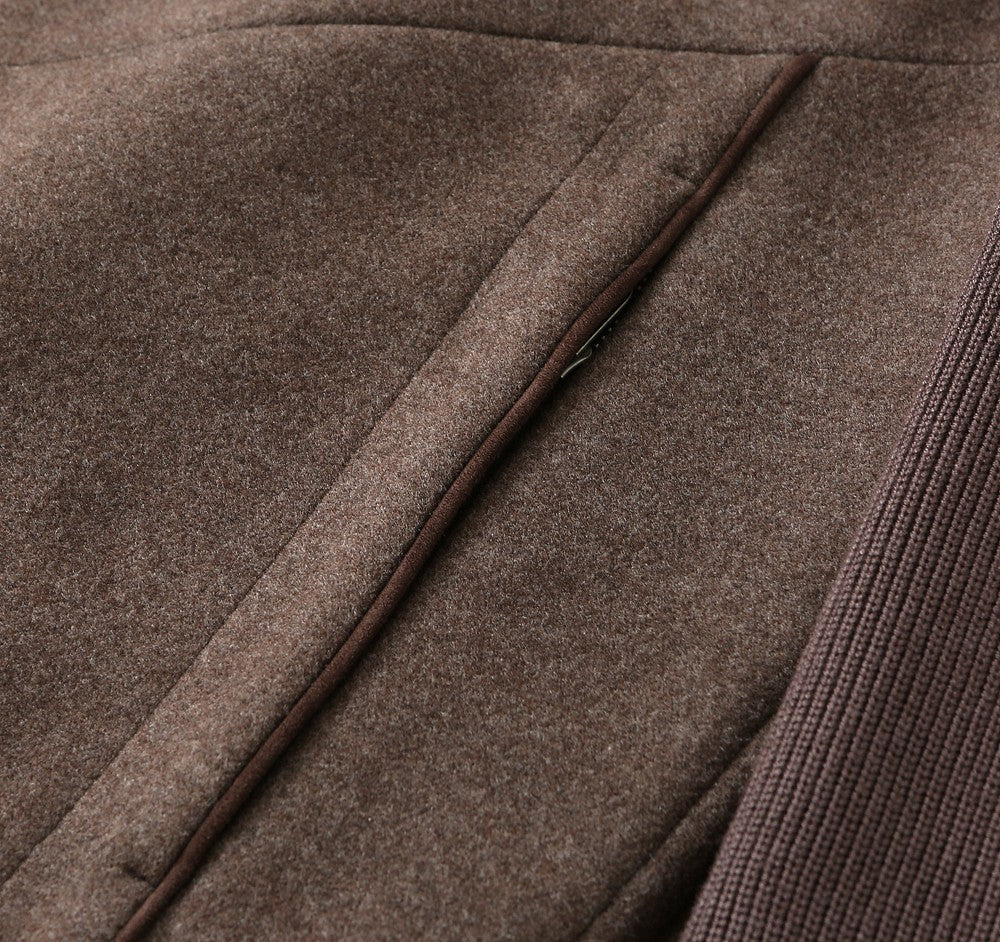 Loro Piana Knitted Patchwork Stand-Collar Jacket