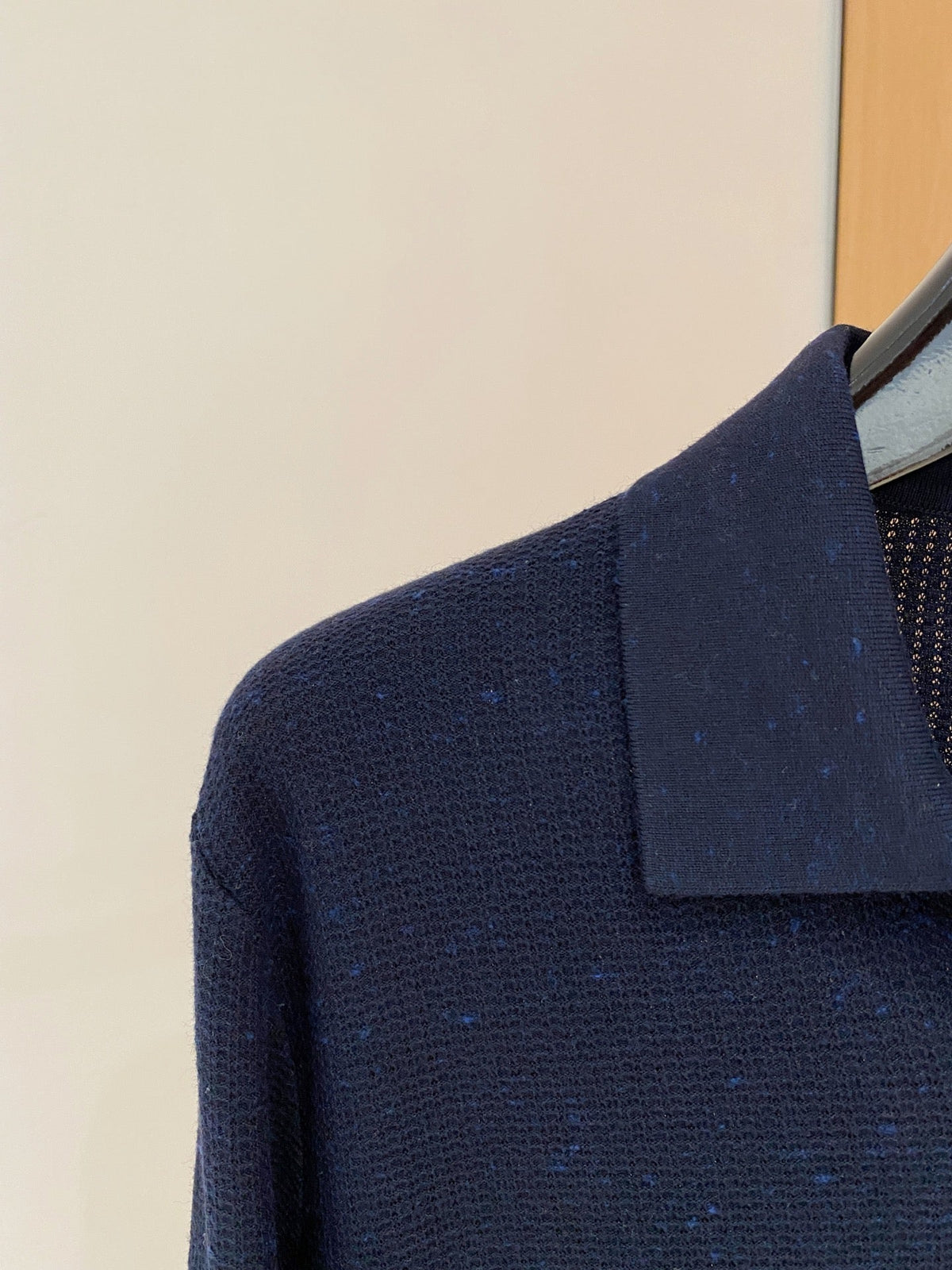 Fleck Waffle Knit Polo