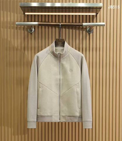 Loro Piana Knitted Patchwork Stand-Collar Jacket