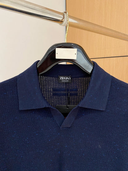 Fleck Waffle Knit Polo