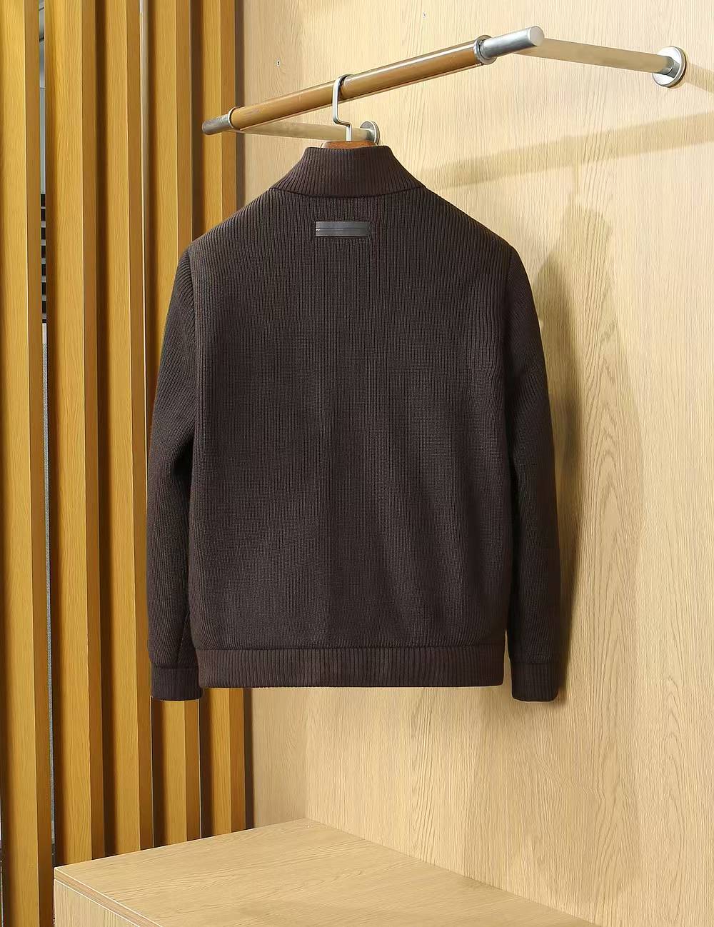 Zegna Structured Knit Down-Blend Jacket