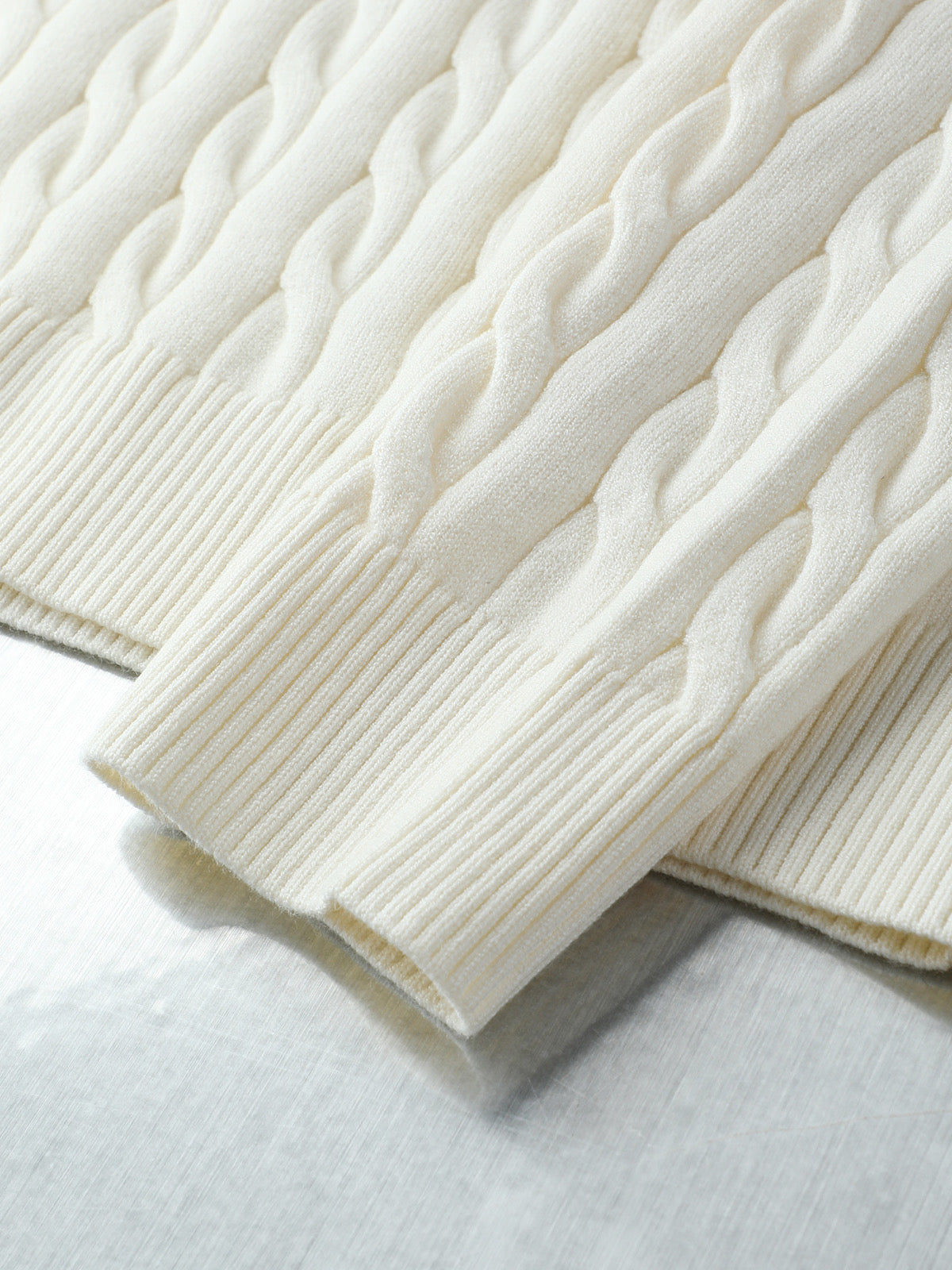 Loro Piana Cable-Knit Polo