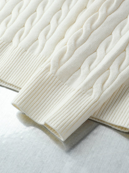 Loro Piana Cable-Knit Polo