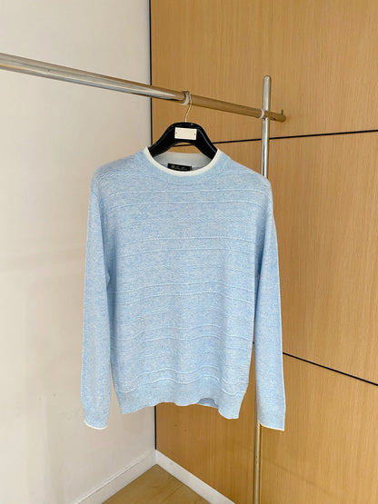 Chevron Stripe Crewneck