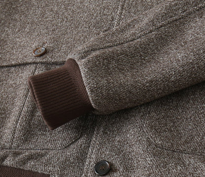 Loro Piana Stand-Collar Wool Bomber Jacket