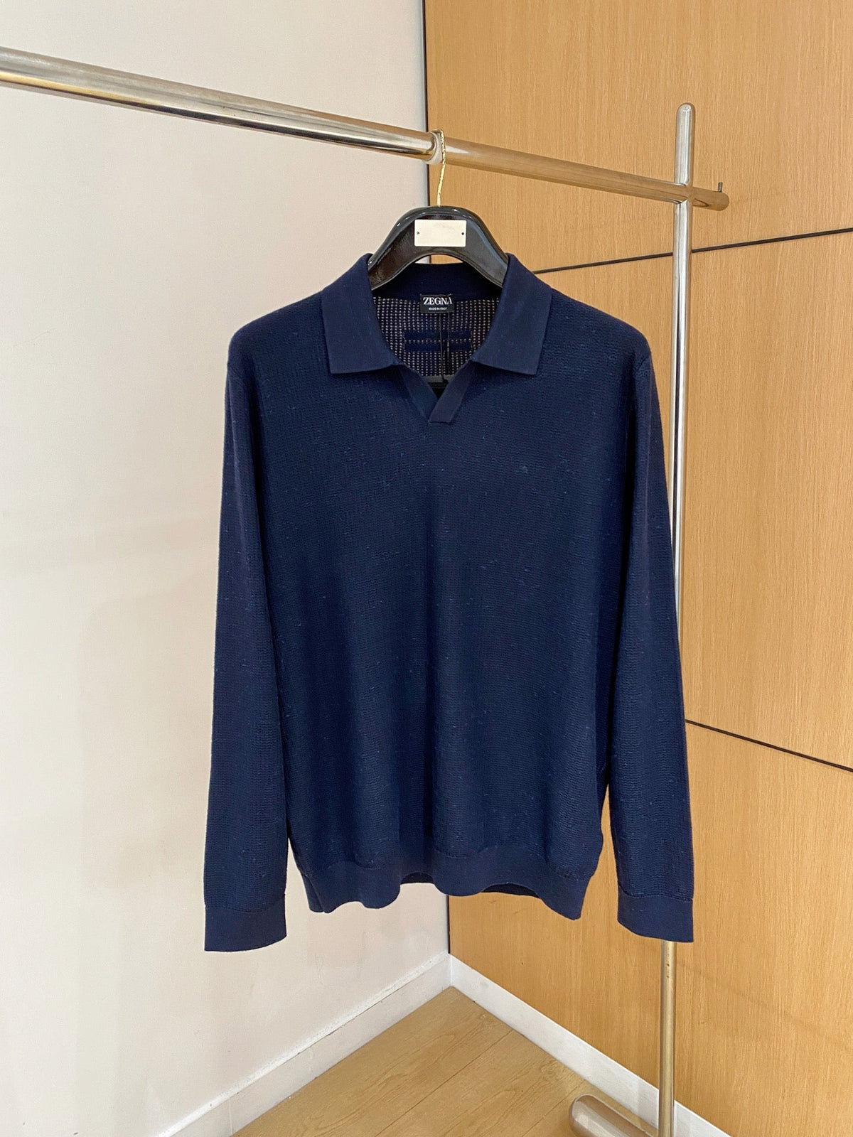 Fleck Waffle Knit Polo
