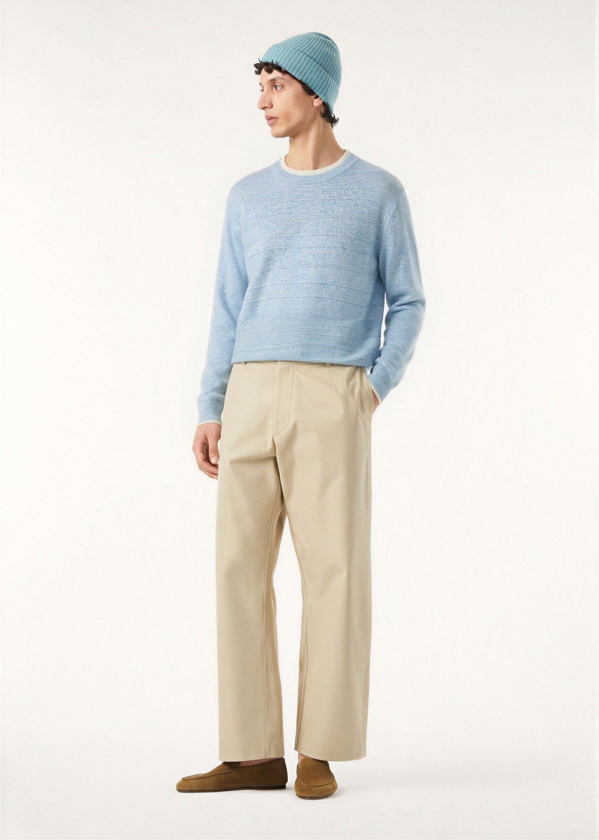 Chevron Stripe Crewneck