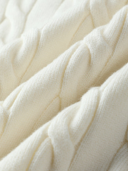 Loro Piana Cable-Knit Polo