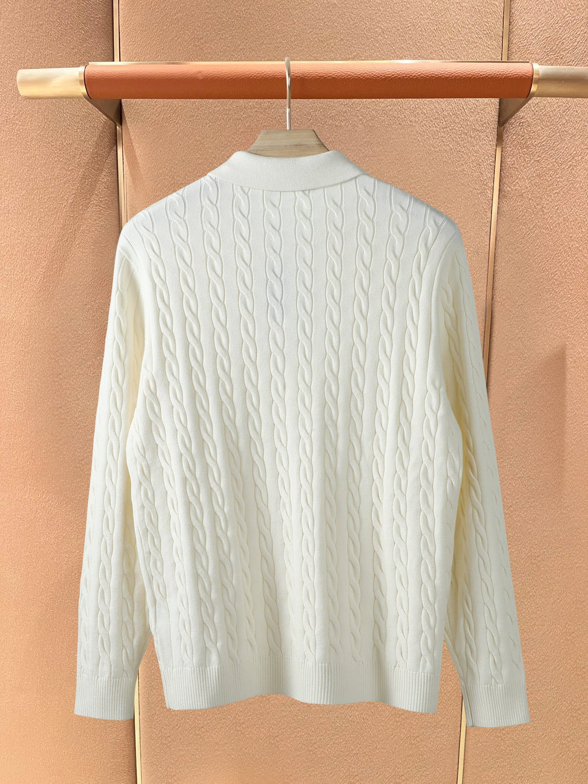 Loro Piana Cable-Knit Polo