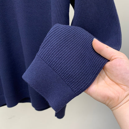 Loro Piana Tipped Waffle Open-Collar Polo