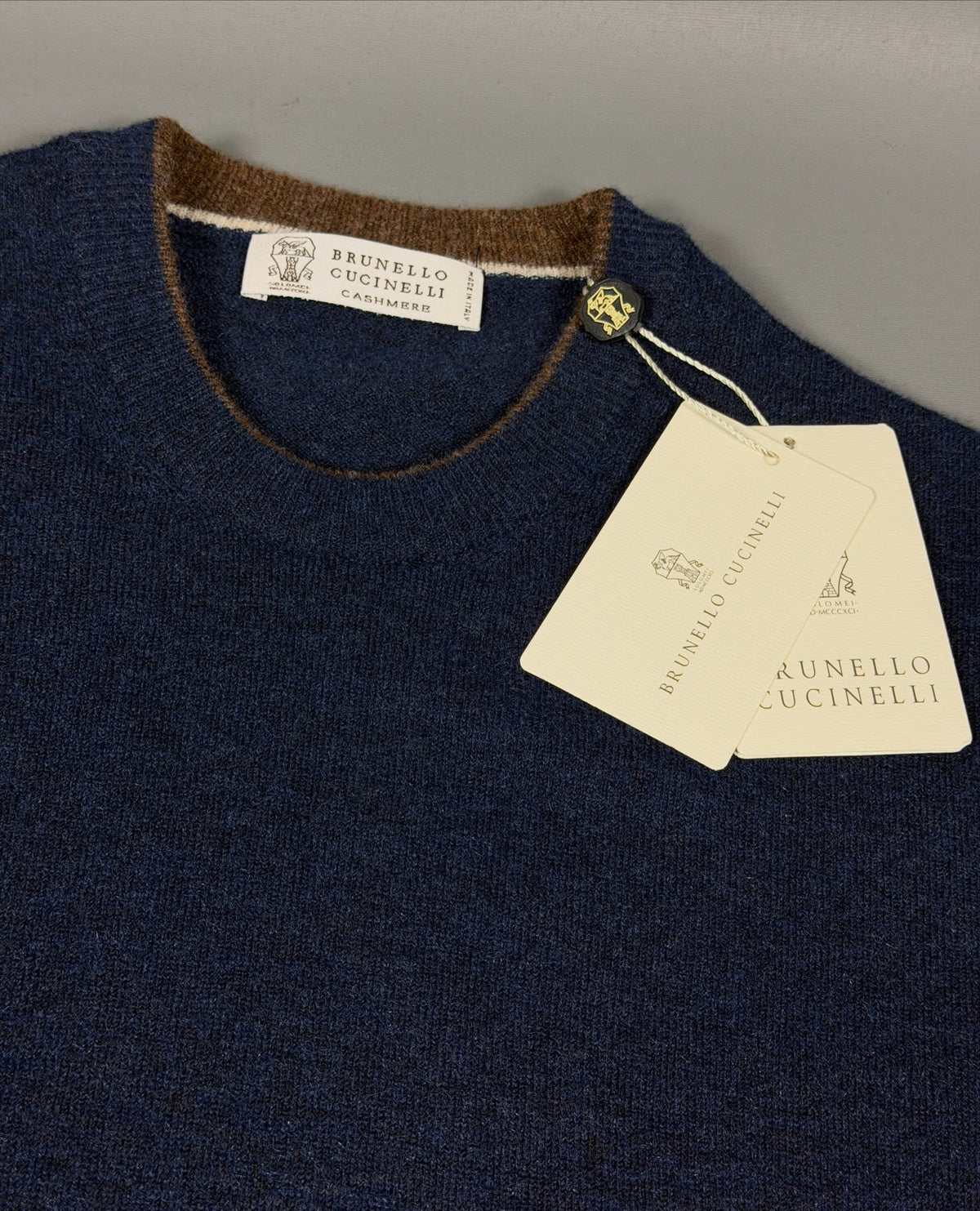 Brunello Cucinelli Cashmere Crewneck - Navy