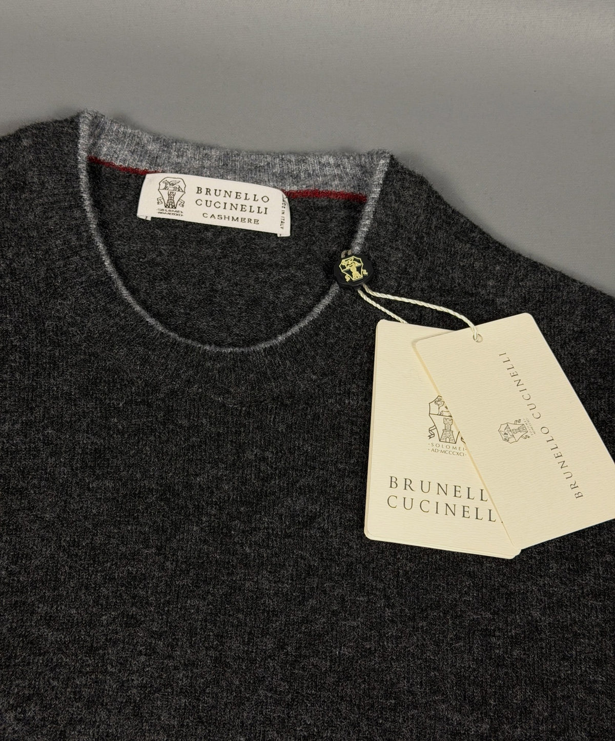 Brunello Cucinelli Cashmere Crewneck - Charcoal