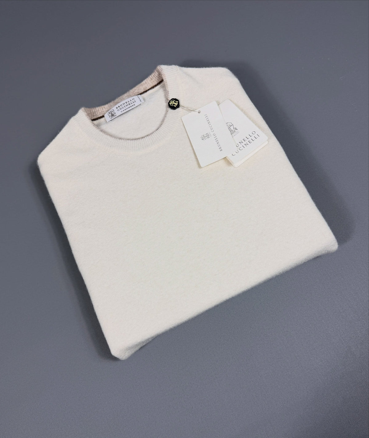Brunello Cucinelli Cashmere Crewneck - Cream