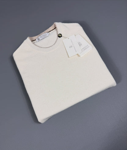 Brunello Cucinelli Cashmere Crewneck - Cream