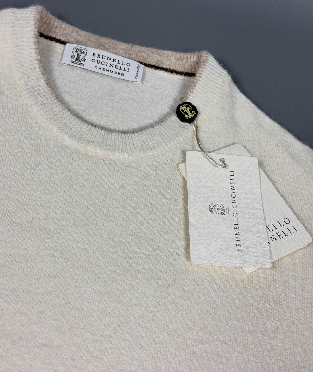 Brunello Cucinelli Cashmere Crewneck - Cream