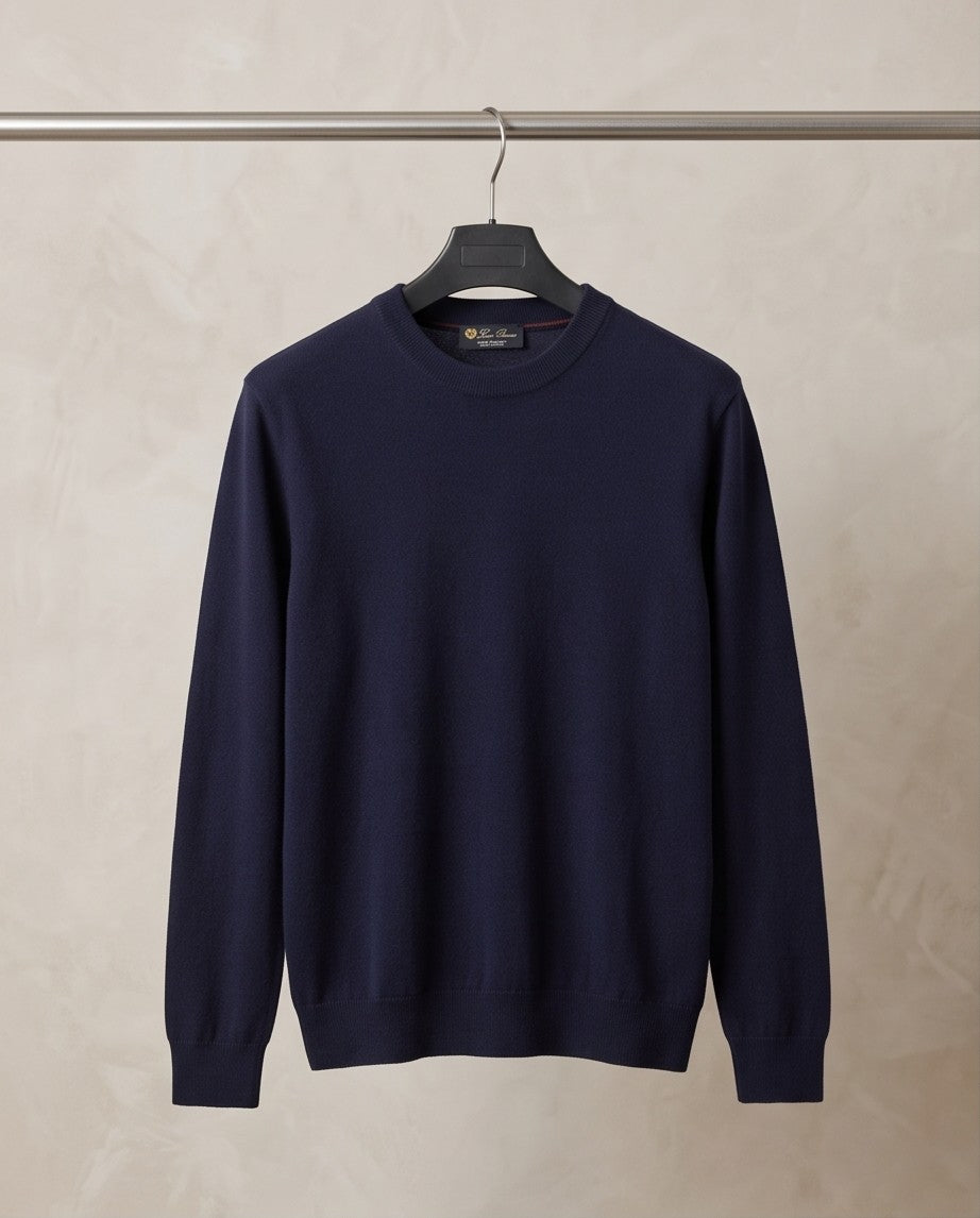 Loro Piana Baby Cashmere Crewneck - Navy
