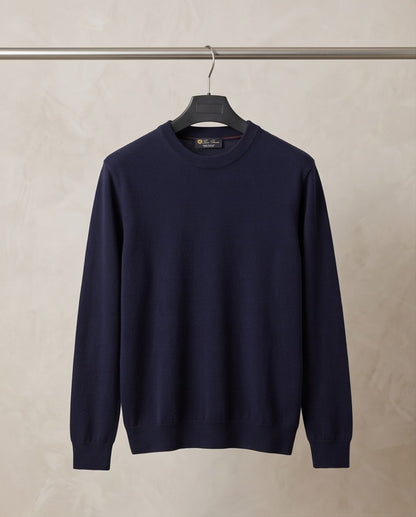 Loro Piana Baby Cashmere Crewneck - Navy