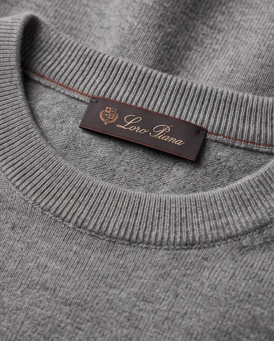 Loro Piana Baby Cashmere Crewneck - Grey