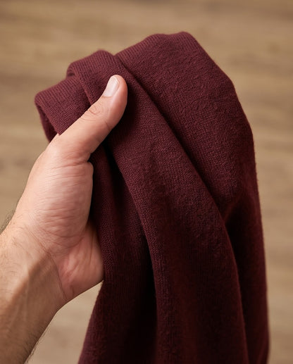 Loro Piana Baby Cashmere Crewneck - Burgundy