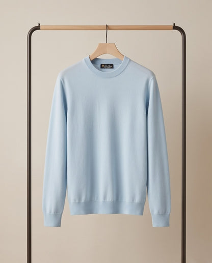 Loro Piana Baby Cashmere Crewneck - Light Blue