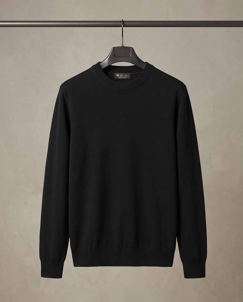 Loro Piana Baby Cashmere Crewneck - Black