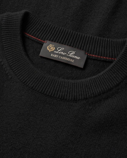 Loro Piana Baby Cashmere Crewneck - Black