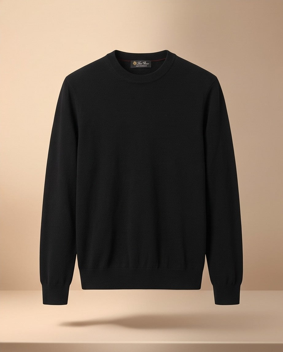 Loro Piana Baby Cashmere Crewneck - Black