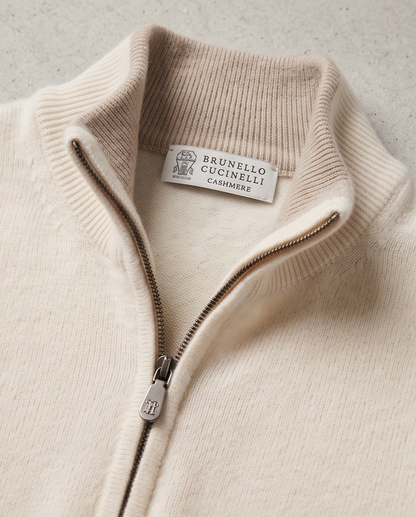 Brunello Cucinelli Cashmere Half-Zip Sweater
