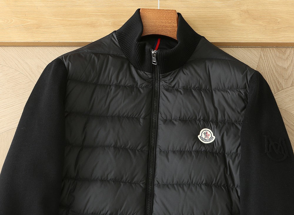 Moncler Padded Zip-Up Cotton Cardigan