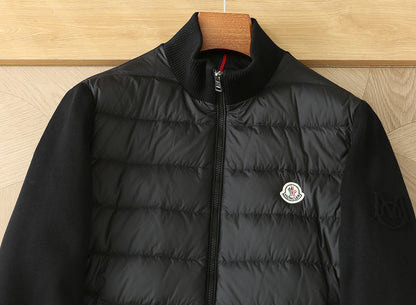 Moncler Padded Zip-Up Cotton Cardigan