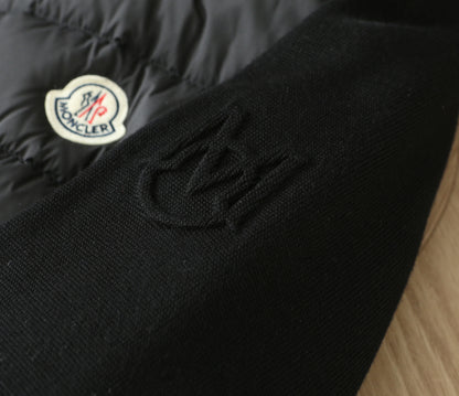 Moncler Padded Zip-Up Cotton Cardigan