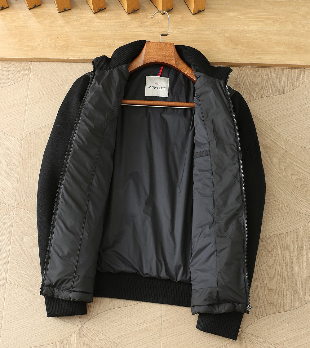 Moncler Padded Zip-Up Cotton Cardigan