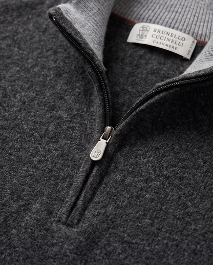 Brunello Cucinelli Cashmere Half-Zip Sweater