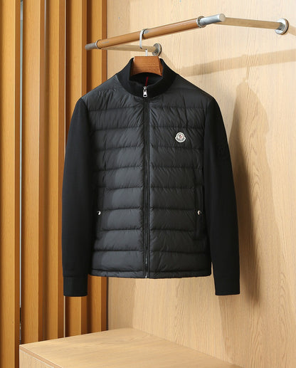 Moncler Padded Zip-Up Cotton Cardigan
